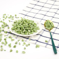 Dehydrated freeze-dried green pea cubes